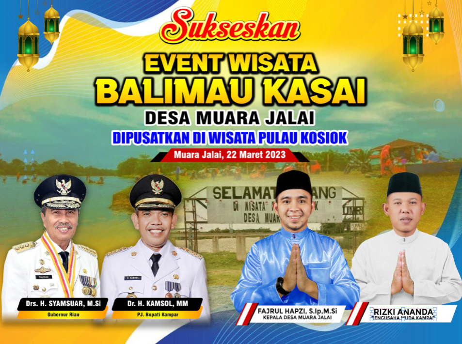 Pemdes Muara Jalai Laksanakan Balimau Kasai di Pulau Kosiok, PJ Bupati Kampar, Gubernur dan Anggota