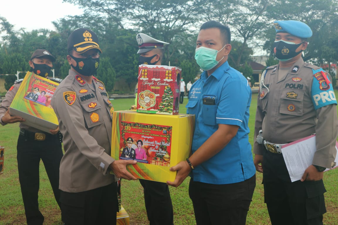 Amankan Nataru, Polres Serdang Bedagai Apel Skala Besar Antisipasi Gangguan Kamtibmas