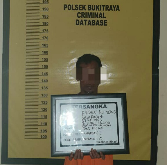 Pria Penggangguran Bongkar Rumah Tetangga, Diamankan Polsek Bukit Raya