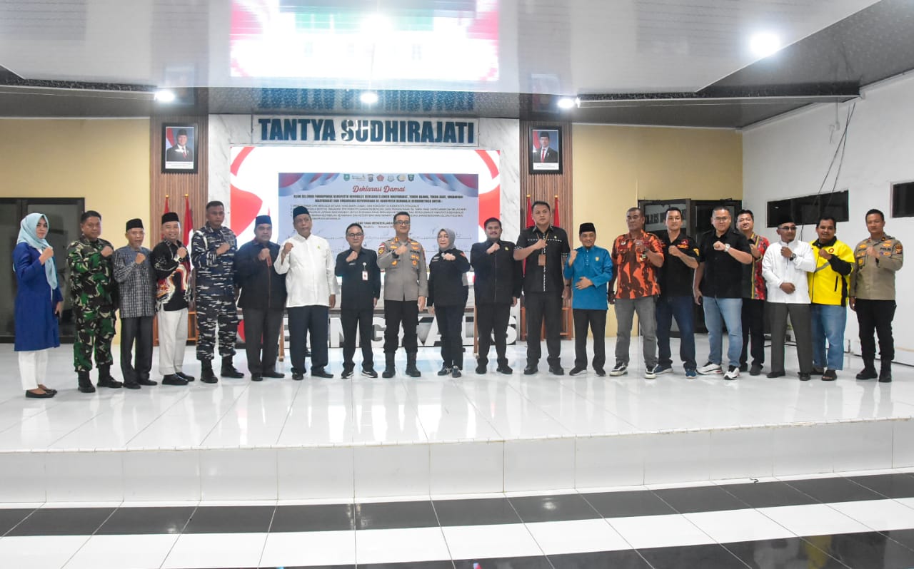 Forkopimda, Tokoh Agama dan Adat Bengkalis Sepakat Jaga Situasi Aman dan Kondusif