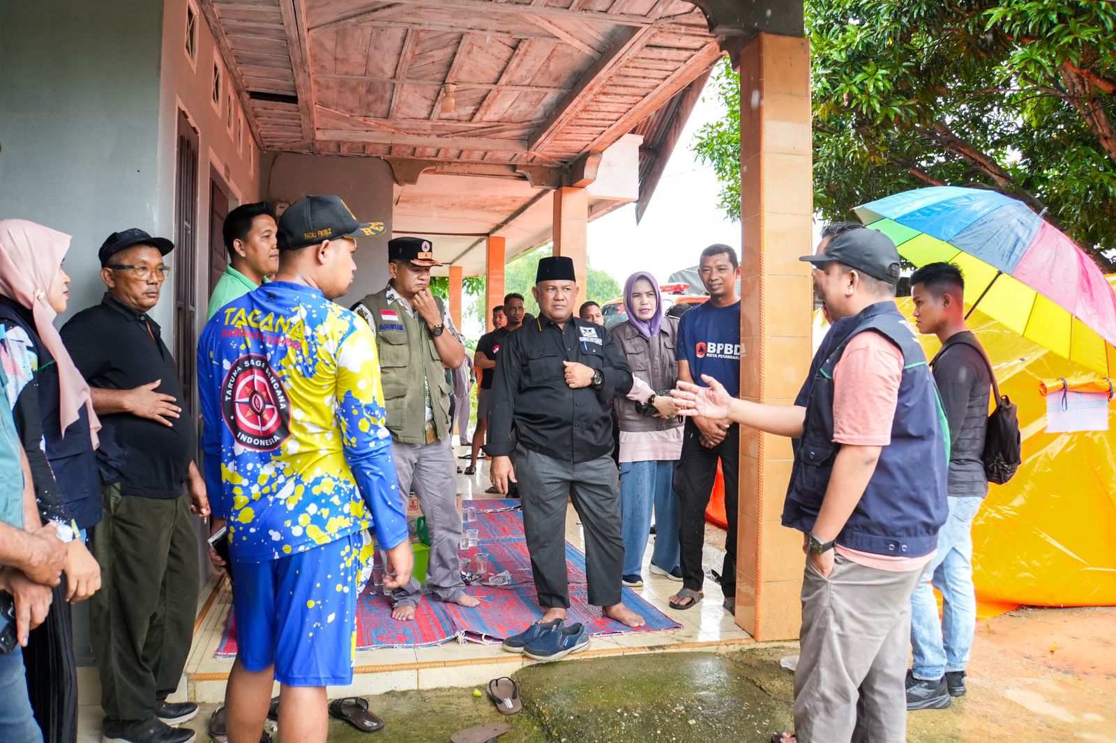 Pj Sekda Kampar Jenguk Keluarga Korban dan Tinjau Lokasi Anak Hanyut Di Sipungguk
