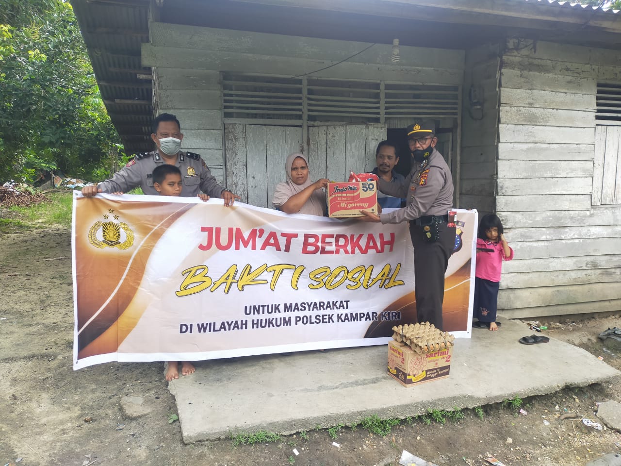 Kapolsek : Tingkatan Kesadaran Ikhlas Peduli Masyarakat, Warga Sampaikan Terima Kasih Jumat Barokah