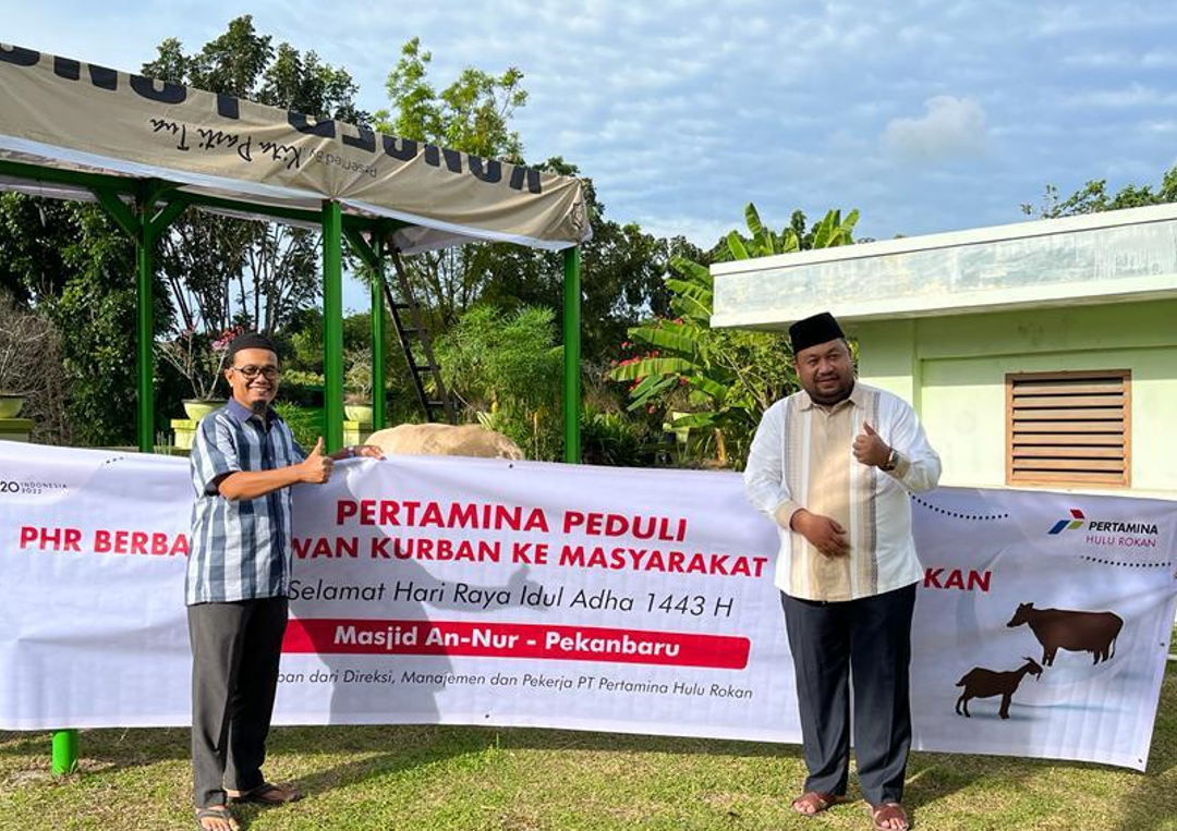Keluarga Besar PHR WK Rokan  Salurkan 216 Hewan Kurban