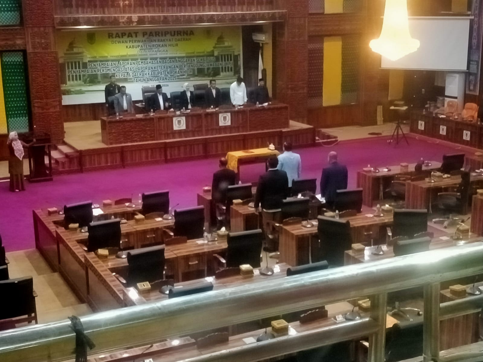 Dugaan Absensi Fiktif Warnai Paripurna LKPJ DPRD Rohil