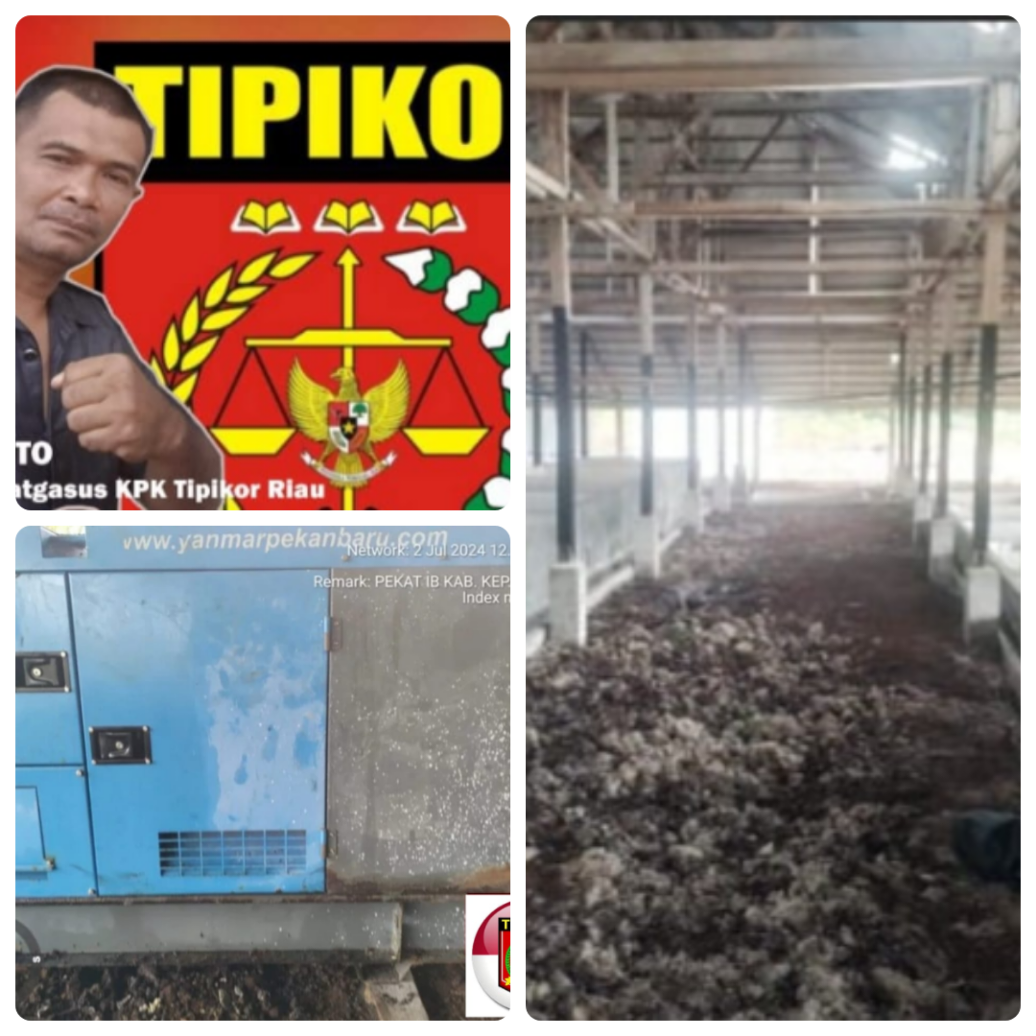 Proyek Kilang Sagu di Meranti Mangkrak, Kadis Akui Terkendala Listrik : KPK Tipikor Siap Investigasi