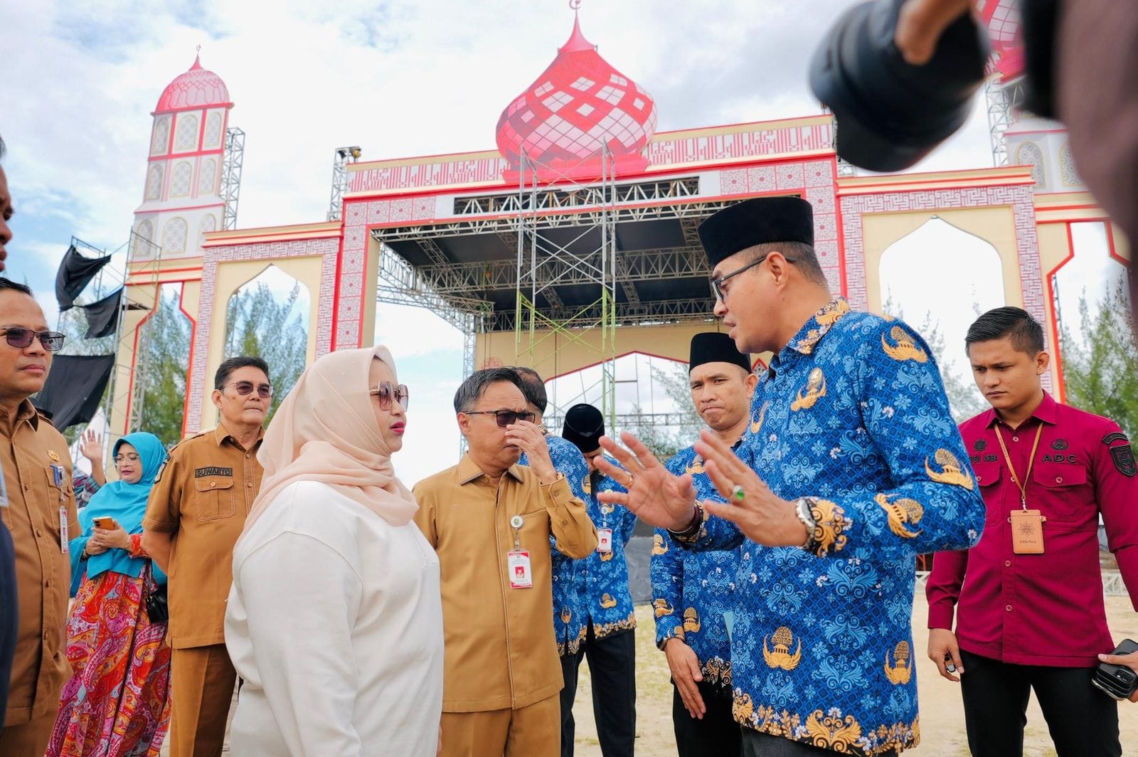 Pastikan Kesiapan Perhelatan MTQ Riau 2025, Bupati Tinjau Astaka Utama