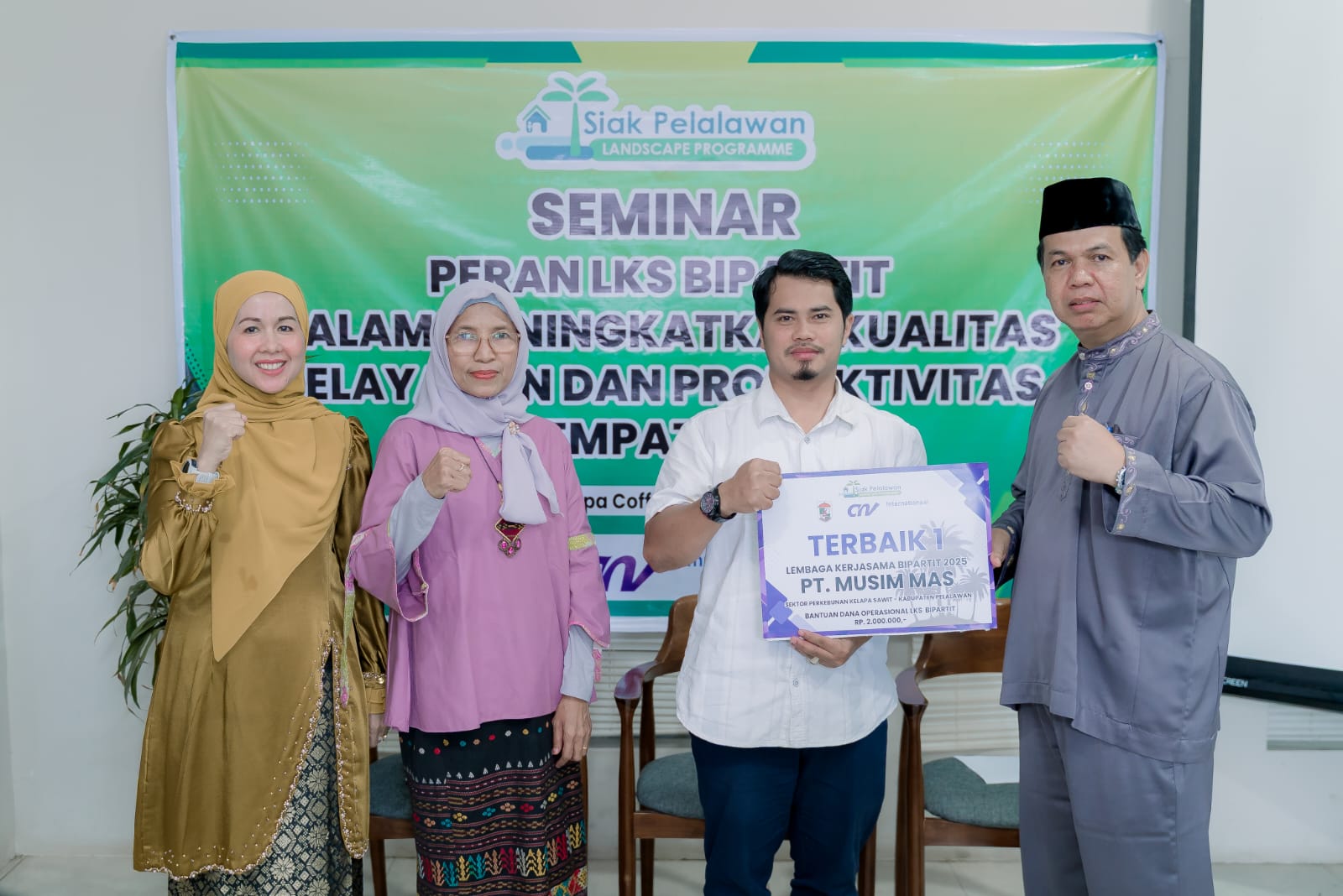 PT Musim Mas Raih Terbaik I LKS Bipartit Award 2025 di Kabupaten Pelalawan