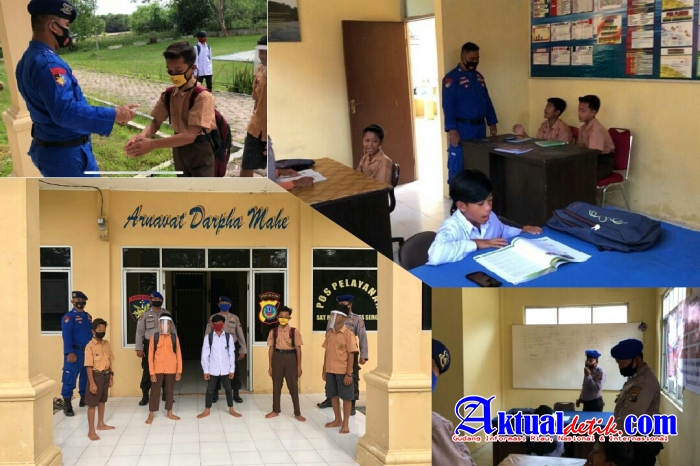 Bantu Daring Pelajar Ditengah Pandemi COVID19, Satpolair Polres Serdang Bedagai Sediakan WiFi Gratis