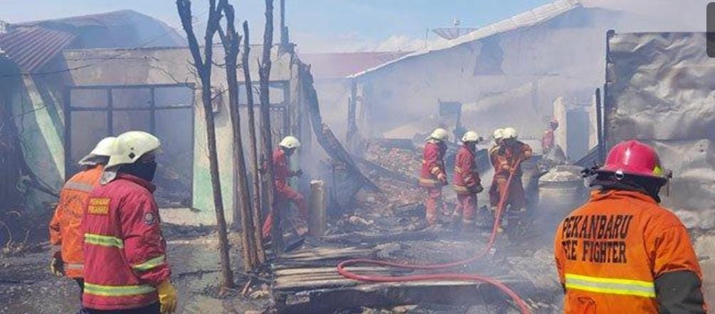 Kebakaran di Kecamatan Sukajadi Korban 1 Orang