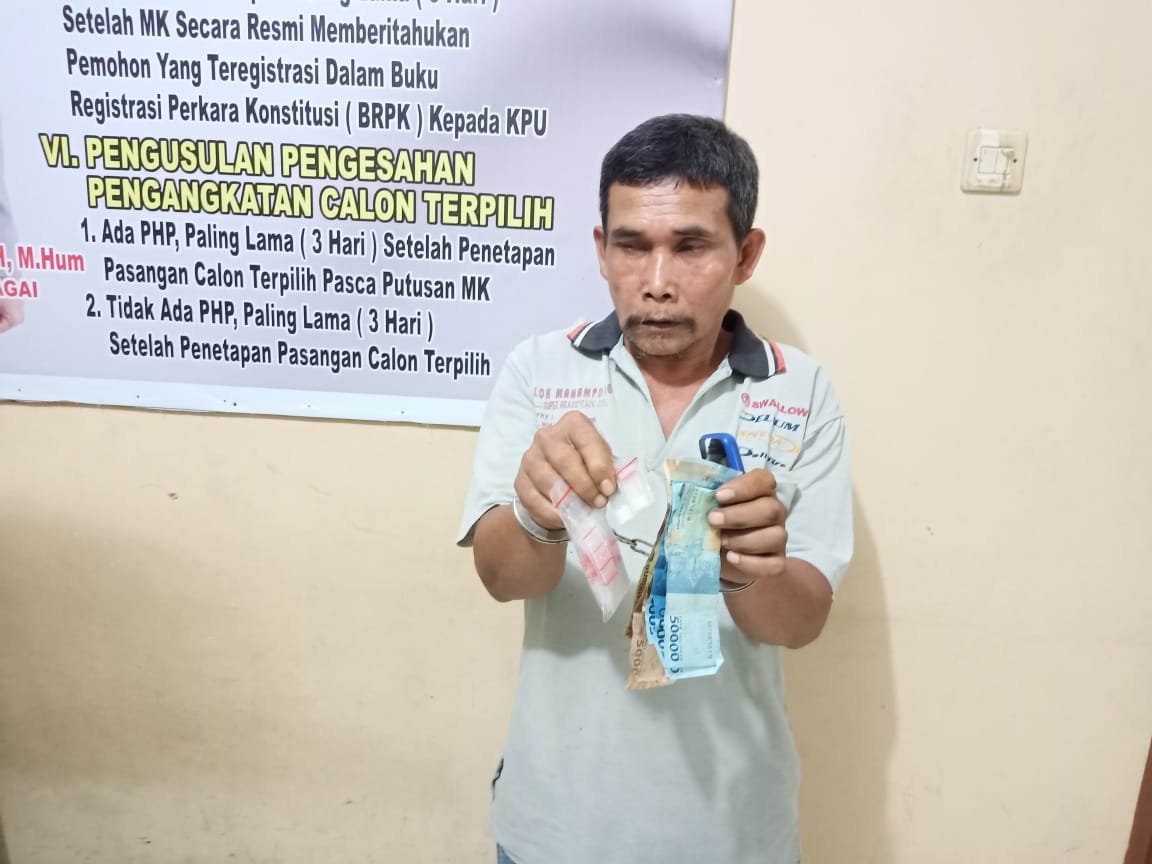 Lagi Paketin Sabu, Mahrup Digrebek Polsek Dolok Masihul