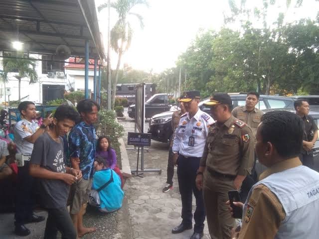 Tim Gabungan Jaring Puluhan Gepeng Di Pekanbaru