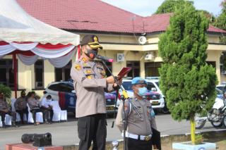 Kapolres Sergai Pimpin Apel Gelar Pasukan Ops Lilin Toba 2020