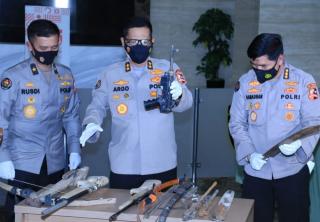 Bunker Gudang Produksi Senjata Rakitan di Lampung Terungkap