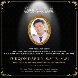 Kabid IKP Diskominfotiksan Pekanbaru, Furqon Dasrin Meninggal Dunia