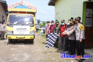 Kapolres Sergai Hadiri Pelepasan Logistik Pilkada Serentak Bupati/Wabup Tahun 2020