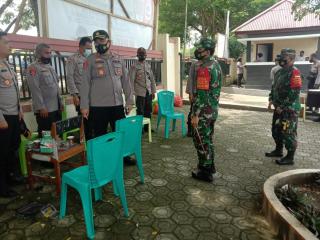 Kodim & Polres Halsel Pantau Pelaksanaan Rapat Pleno KPU