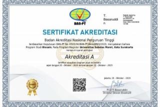Kualitas Terkini, Prodi Biosain UNS Terakreditasi A