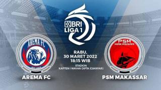 Duel Arema FC vs PSM Makassar di Liga 1 Musim