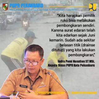 Indra Pomi Akan Lakukan Pembenahan dan Perbaikan Drainase di Pekanbaru