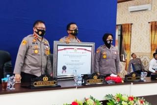 PENGANUGERAHAN ZONA INTEGRITAS WBK 2020 DITERIMA POLRES WONOGIRI
