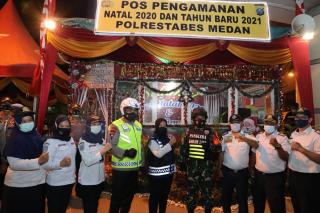 Kapoldasu dan Pangdam I/BB Pantau Situasi Malam Tahun Baru