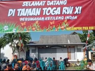 Taman Toga Sangat Diminati Warga RW 11 Kelurahan Sendangmulya Semarang