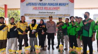 Kapolsek Pangkalan Kerinci: Pasar Murah Wujud Kepedulian Jaga Kamtibmas