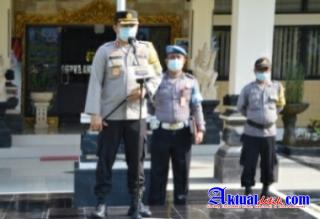 Kapolres Tabanan Memberikan Arahan Kepada Personil Polres