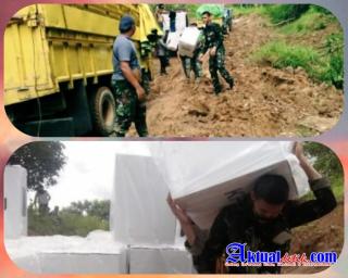 Perjuangan Babinsa Saat Pendistribusian Logistik Pilkada